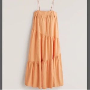 Abercrombie & Fitch Asymmetric Tiered Maxi Dress XS
